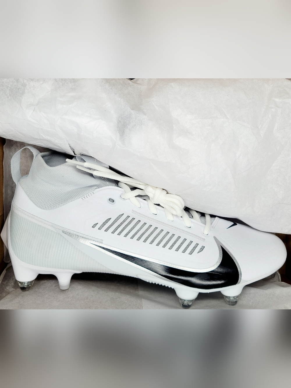 Nike Vapor Edge Pro 360 2 Detachable White/Black Sz 11 Men NIB
